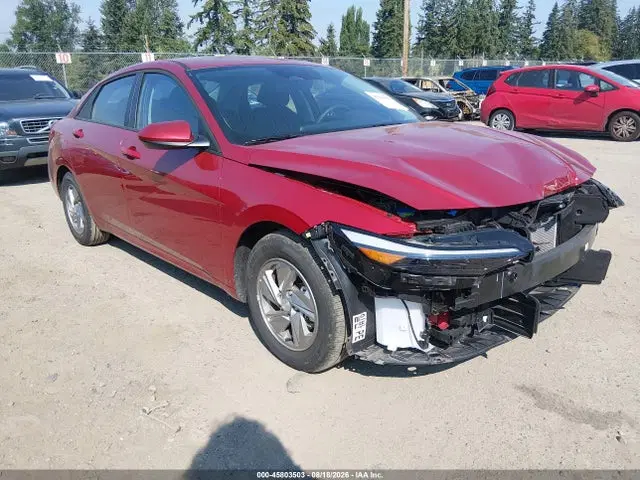 KMHLL4DG8SU093313 — 2025 Hyundai Elantra SE, Front End, фото до ремонта