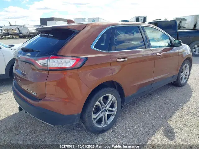 2017 Ford Edge Titanium VIN 2FMPK4K94HBB85056 фото 4