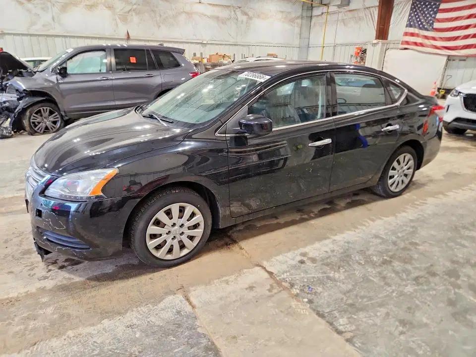 3N1AB7AP6EY210041 — 2014 Nissan Sentra, FRONT END, фото до ремонта