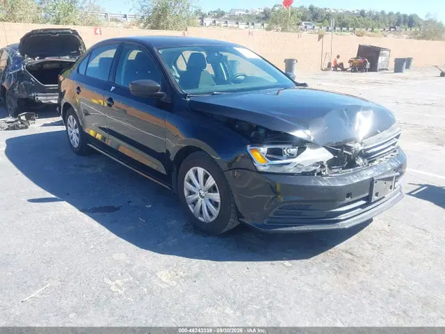 3VW2K7AJ4FM254655 — 2015 Volkswagen Jetta 2.0L S, Передняя часть (Front End), фото до ремонта