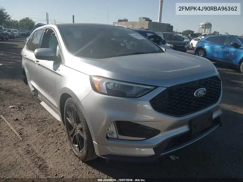 2FMPK4J90RBA96362 — 2024 Ford Edge, передняя часть, фото до ремонта