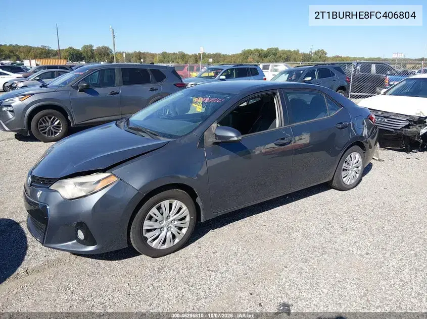 2015 Toyota Corolla S VIN 2T1BURHE8FC406804 фото 3