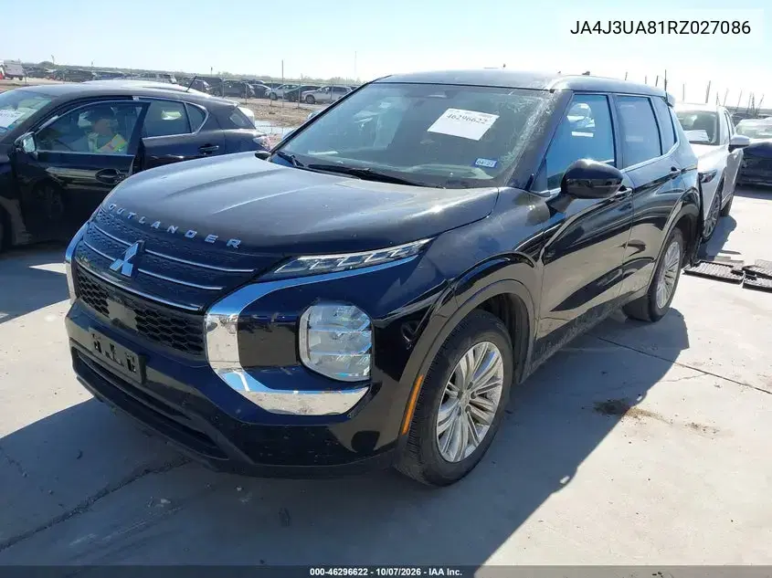 2024 Mitsubishi Outlander Es 2.5 2Wd VIN JA4J3UA81RZ027086 фото 3