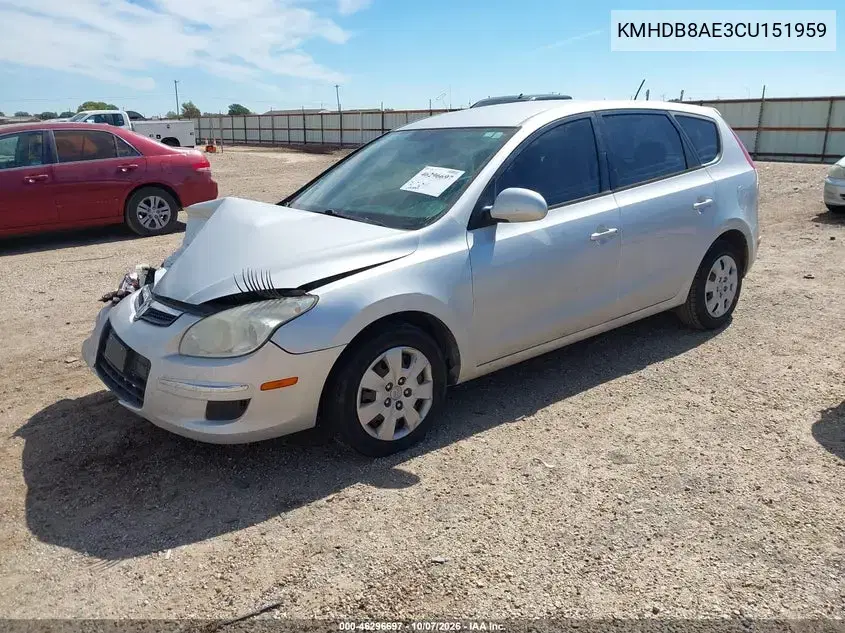 2012 Hyundai Elantra Touring Gls VIN KMHDB8AE3CU151959 фото 3