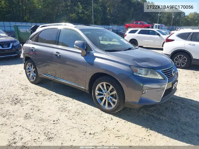 2T2ZK1BA9FC170056 — 2015 Lexus RX, задняя часть, фото до ремонта