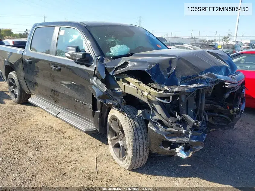 1C6SRFFT2MN506450 — 2021 RAM 1500, повреждения со всех сторон, фото до ремонта