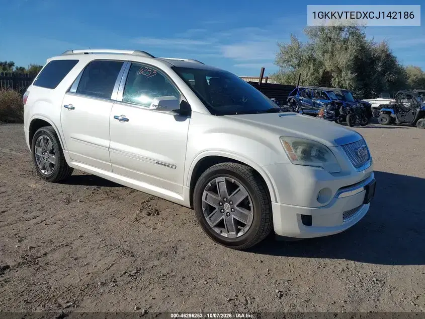1GKKVTEDXCJ142186 — 2012 GMC Acadia, задняя часть, фото до ремонта