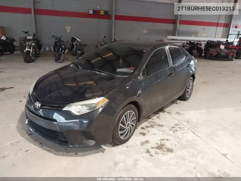 2014 Toyota Corolla Le VIN 2T1BURHE5EC013213 фото 3