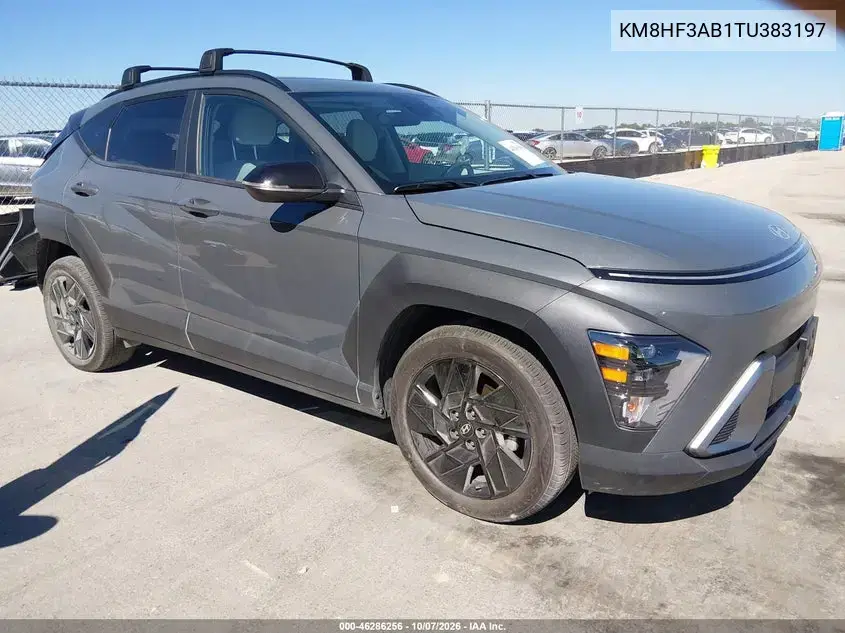 KM8HF3AB1TU383197 — 2026 Hyundai Kona, задняя часть, фото до ремонта