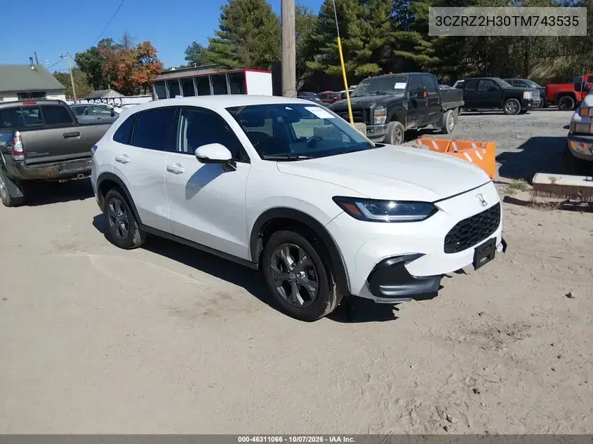 3CZRZ2H30TM743535 — 2026 Honda HR-V, передняя часть, фото до ремонта