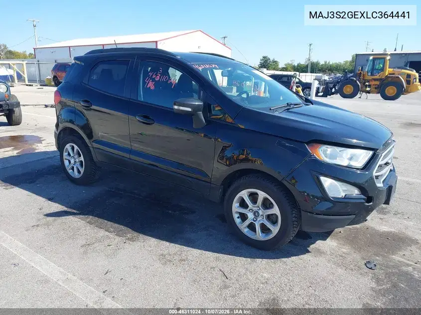 MAJ3S2GEXLC364441 — 2020 Ford Ecosport, передняя часть, фото до ремонта