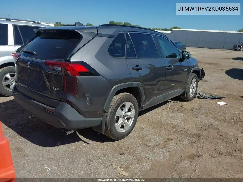 2019 Toyota Rav4 Xle VIN JTMW1RFV2KD035634 фото 4