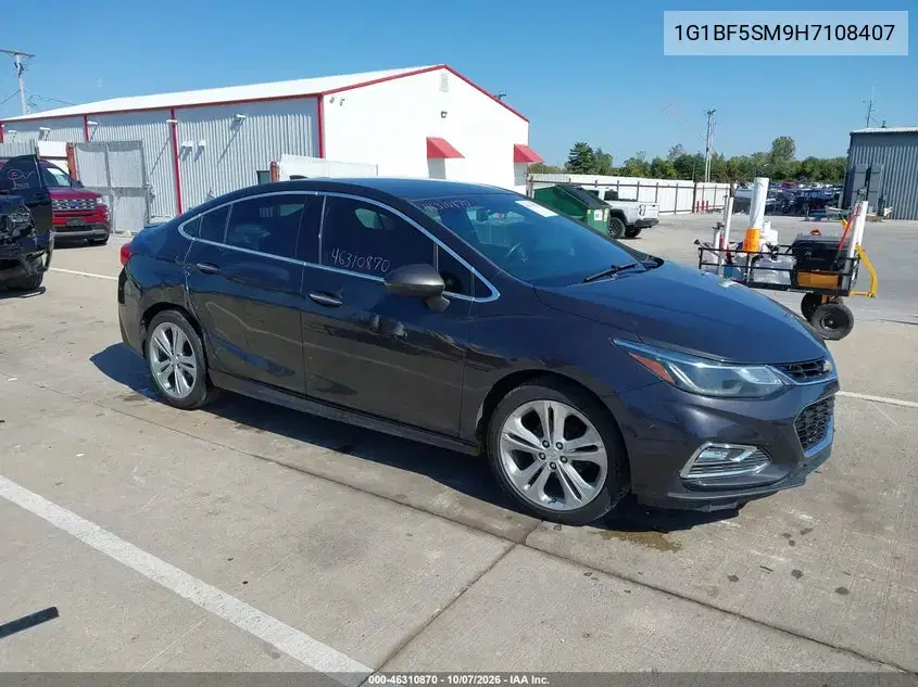 1G1BF5SM9H7108407 — 2017 Chevrolet Cruze, Правая сторона, фото до ремонта