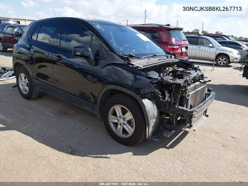 3GNCJKSB8KL267713 — 2019 Chevrolet Trax, передняя часть, фото до ремонта