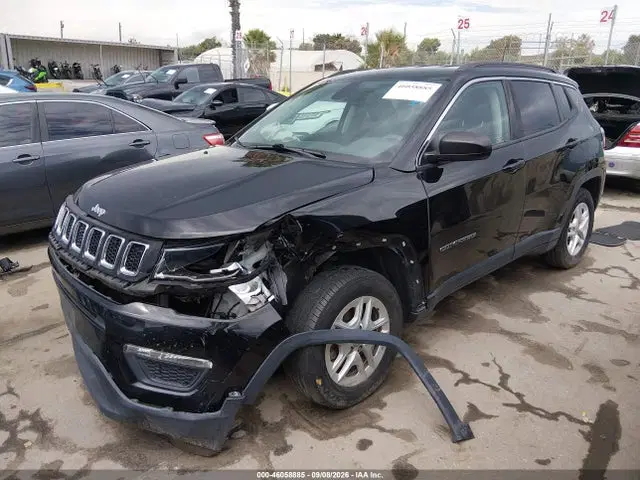 2019 Jeep Compass Sport Fwd VIN 3C4NJCAB8KT743922 фото 2