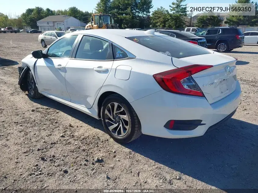 2018 Honda Civic Ex VIN 2HGFC2F79JH569350 фото 4