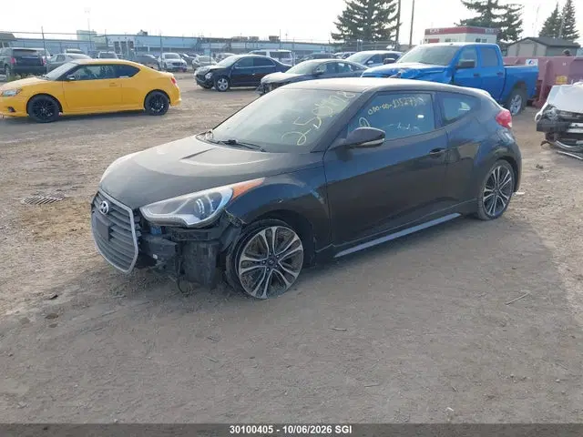 2016 Hyundai Veloster Turbo VIN KMHTC6AE0GU250418 фото 2