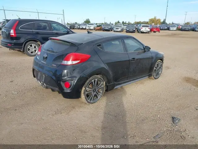 2016 Hyundai Veloster Turbo VIN KMHTC6AE0GU250418 фото 4