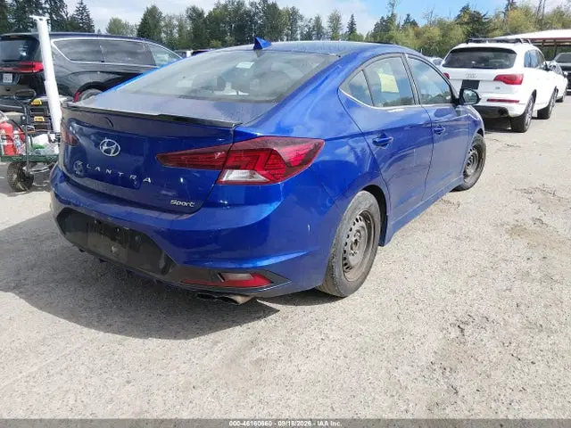 2020 Hyundai Elantra Sport VIN KMHD04LB4LU992772 фото 4
