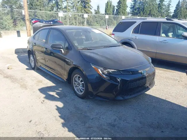 JTDEBRBE5LJ017663 — 2020 Toyota Corolla Hybrid LE, Rear, фото до ремонта