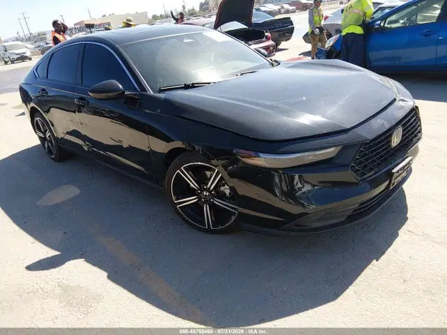 1HGCY2F55RA033315 — 2024 Honda Accord Hybrid Sport, Left Front, фото до ремонта
