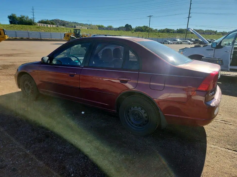 2002 HONDA CIVIC VIN 1HGES26892L001661 фото 2