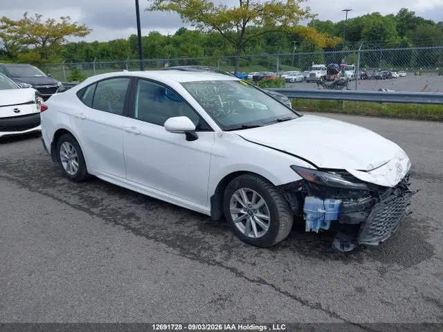 4T1DAACK0SU587132 — 2025 Toyota Camry Xse/xle/le/se, Front, фото до ремонта