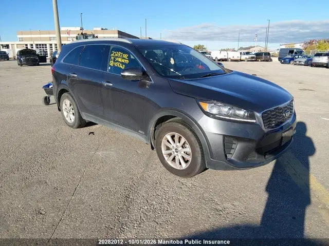 5XYPGDA38KG455363 — 2019 Kia Sorento LX, Hail, фото до ремонта