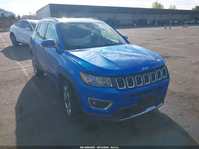 3C4NJDCB4MT602853 — 2021 Jeep Compass Limited 4X4, Left Front, фото до ремонта