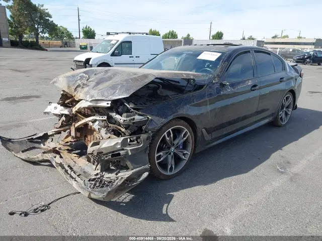 2021 BMW M550i Xdrive VIN WBA13BK06MCF93615 фото 2