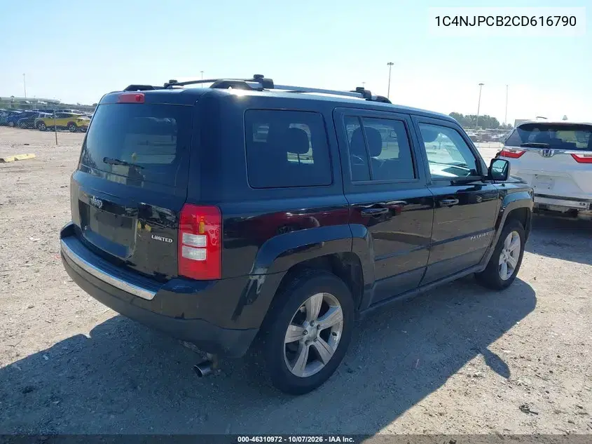 2012 Jeep Patriot Limited VIN 1C4NJPCB2CD616790 фото 4