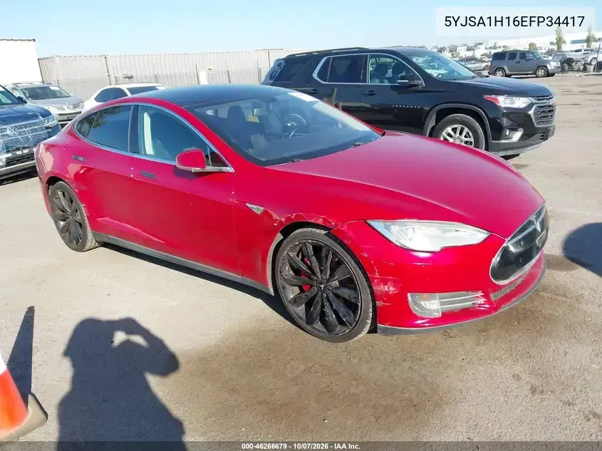 5YJSA1H16EFP34417 — 2014 Tesla Model S, Правая сторона, фото до ремонта