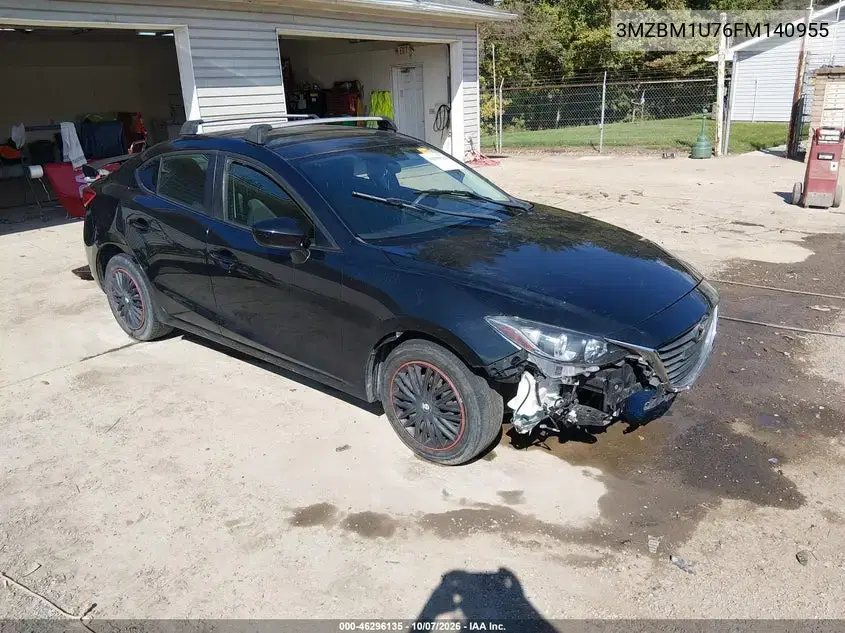 3MZBM1U76FM140955 — 2015 Mazda 3, передняя часть, фото до ремонта