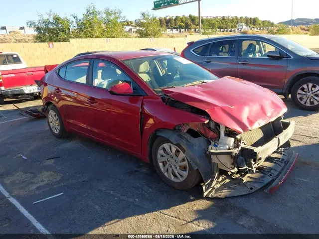 KMHD74LF4HU103801 — 2017 Hyundai Elantra SE, Front & Rear, фото до ремонта