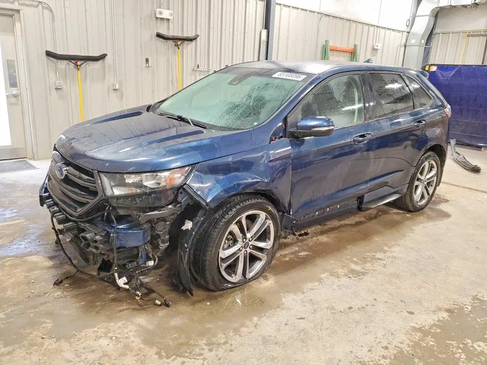 2FMPK4AP2HBB23106 — 2017 Ford EDGE, Передняя часть, фото до ремонта