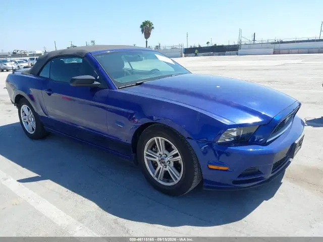 1ZVBP8EM3E5267185 — 2014 Ford Mustang V6, Задняя часть слева (Left Rear), фото до ремонта