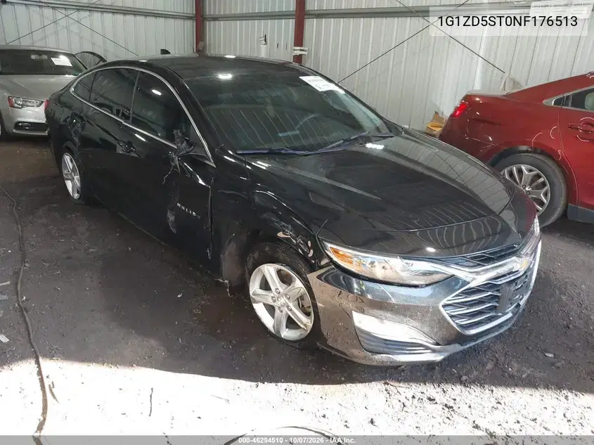 2022 Chevrolet Malibu Fwd Lt VIN 1G1ZD5ST0NF176513 фото 2