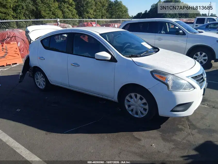 3N1CN7AP6HL813685 — 2017 Nissan Versa, задняя часть, фото до ремонта