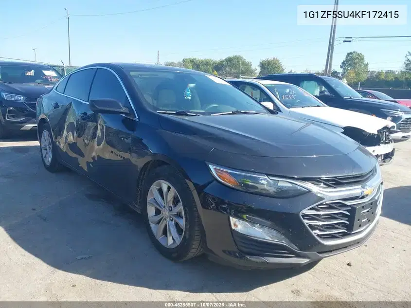 1G1ZF5SU4KF172415 — 2019 Chevrolet Malibu, вандализм, фото до ремонта