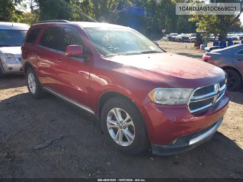 1C4RDJAG1DC668021 — 2013 Dodge Durango, Неизвестные повреждения, фото до ремонта