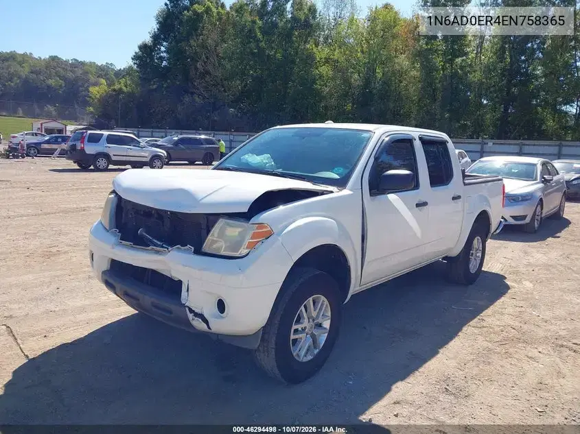 2014 Nissan Frontier Sv VIN 1N6AD0ER4EN758365 фото 3