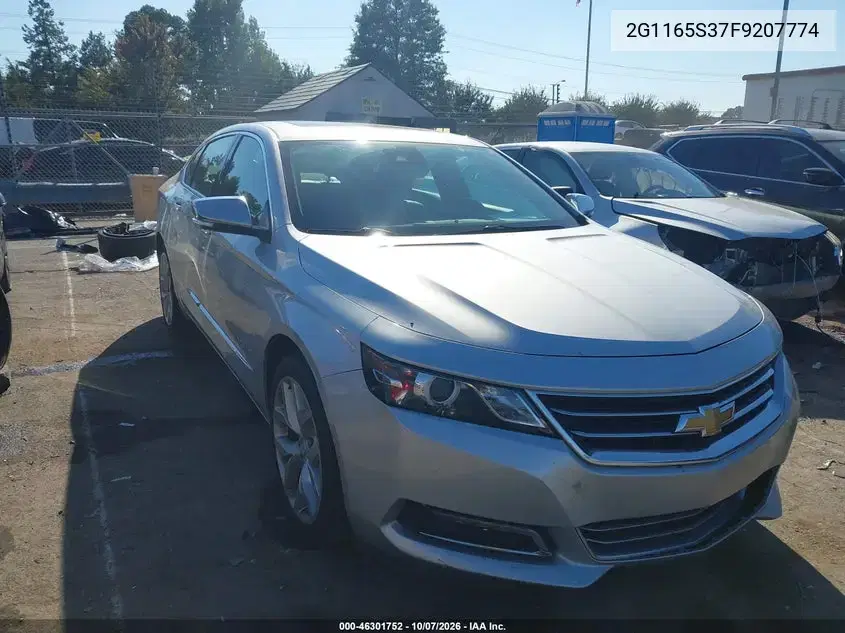 2G1165S37F9207774 — 2015 Chevrolet Impala, Левая сторона, фото до ремонта