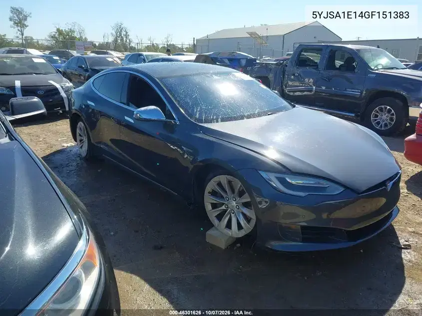 5YJSA1E14GF151383 — 2016 Tesla Model S, Правая сторона, фото до ремонта