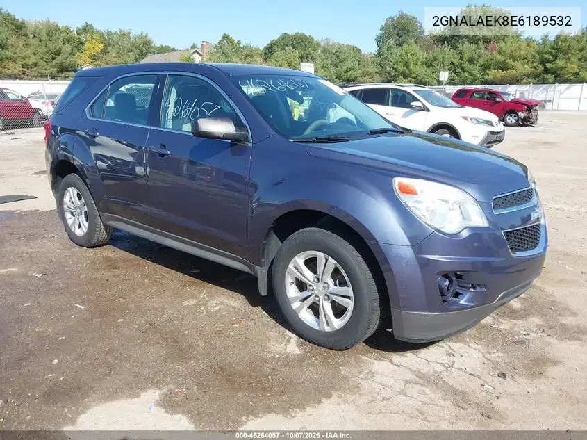 2GNALAEK8E6189532 — 2014 Chevrolet Equinox, задняя часть, фото до ремонта
