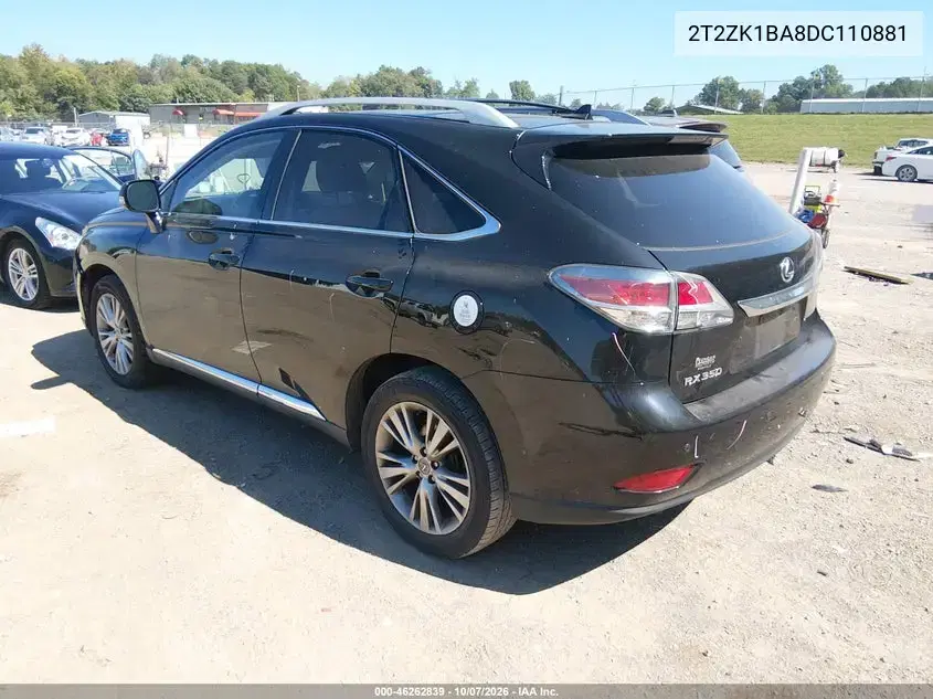 2013 Lexus Rx 350 VIN 2T2ZK1BA8DC110881 фото 4