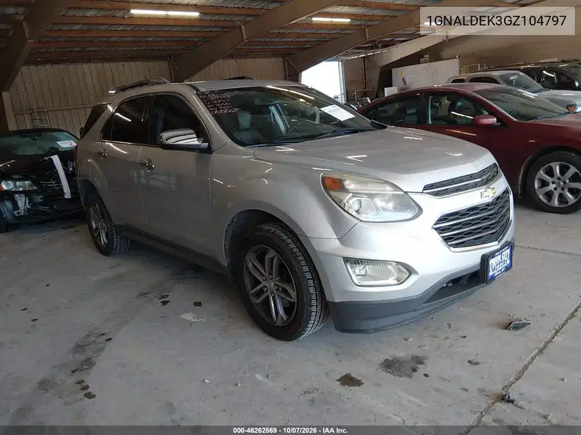 1GNALDEK3GZ104797 — 2016 Chevrolet Equinox, Передний левый, фото до ремонта