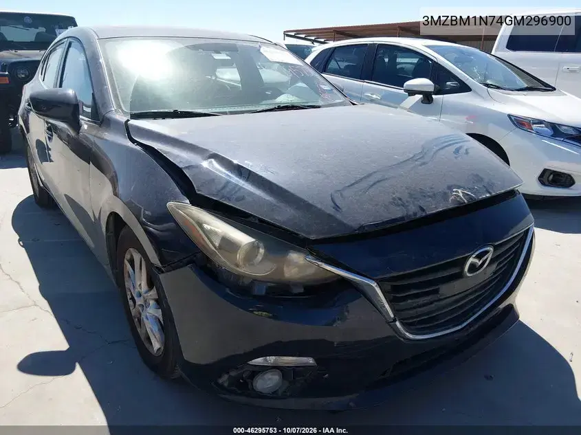 3MZBM1N74GM296900 — 2016 Mazda 3, задняя часть, фото до ремонта
