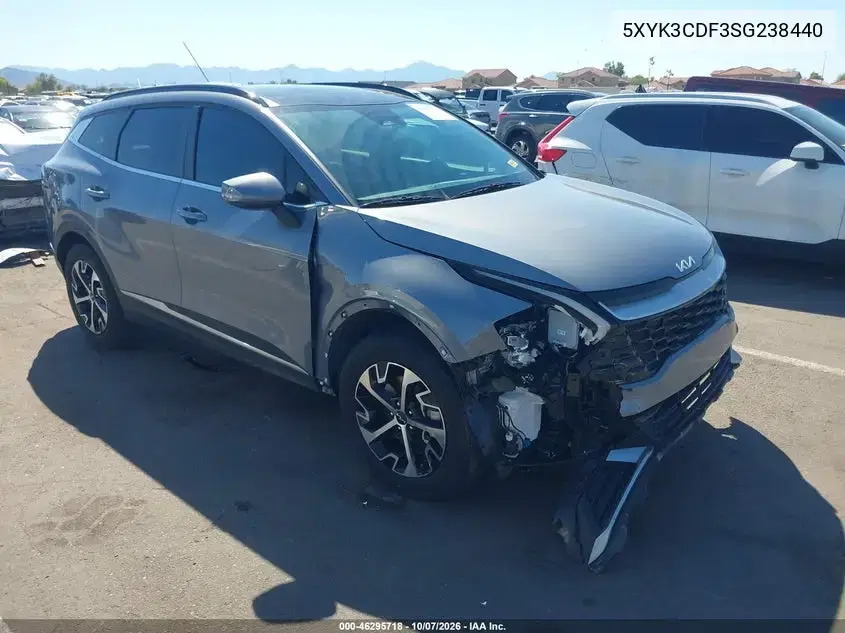 5XYK3CDF3SG238440 — 2025 Kia Sportage, Передний левый, фото до ремонта
