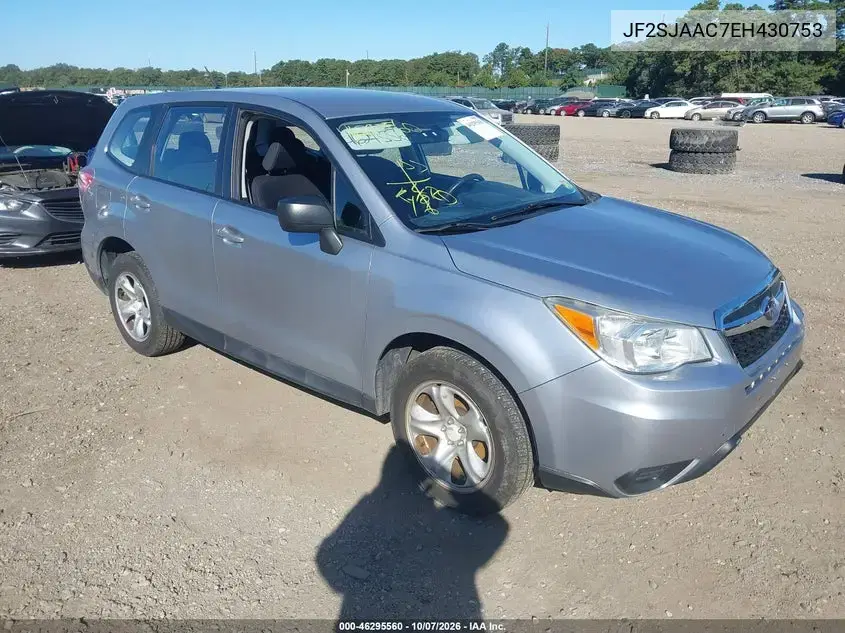 JF2SJAAC7EH430753 — 2014 Subaru Forester, естественный износ, фото до ремонта