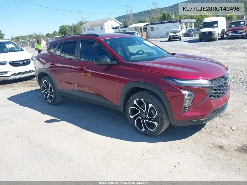 KL77LJE28RC142496 — 2024 Chevrolet Trax, Передний левый, фото до ремонта